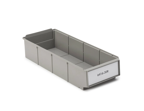 Kennoset plastskuff 186x400x85 Grå