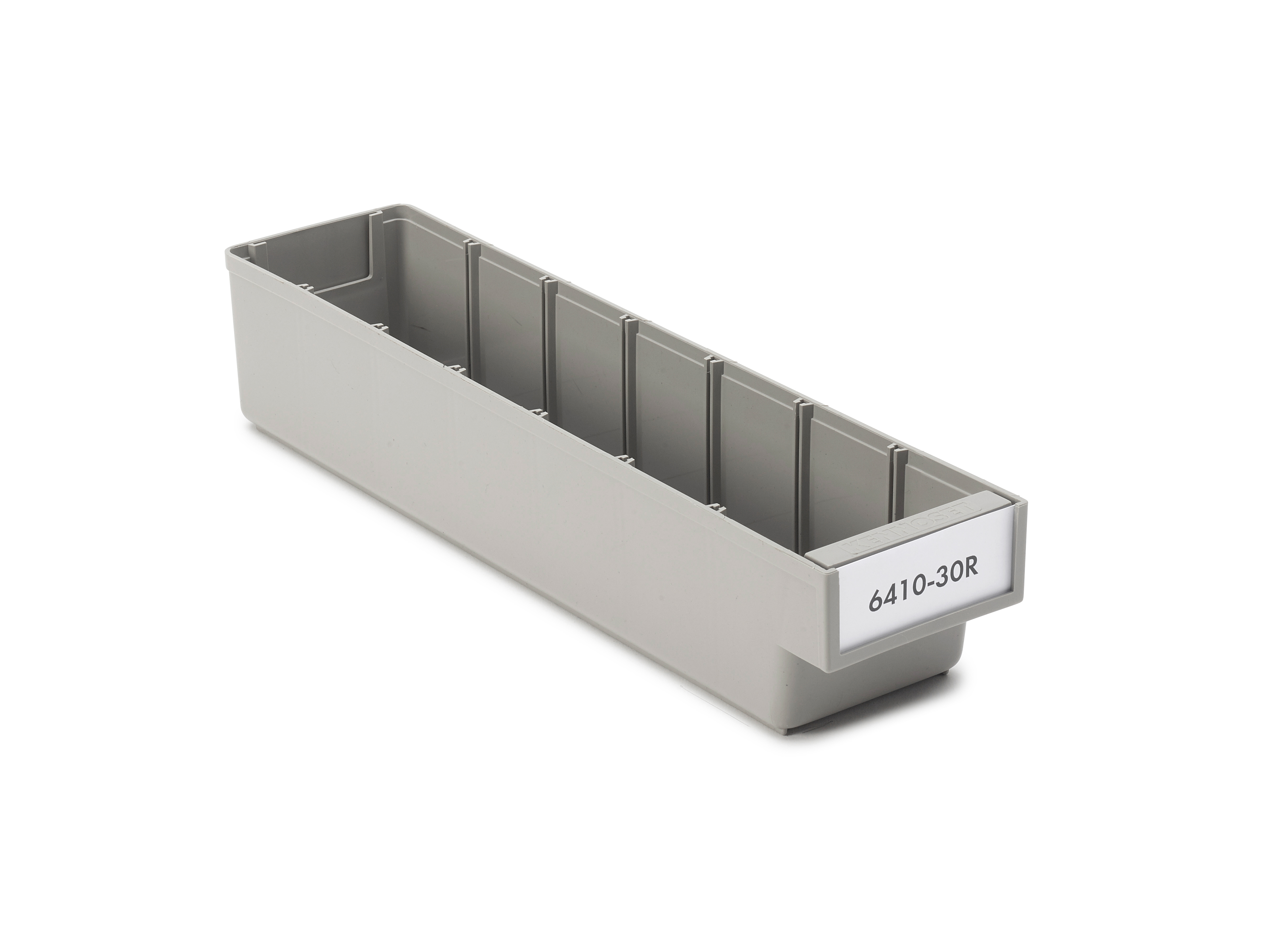 Kennoset plastskuff 94x400x80 Grå