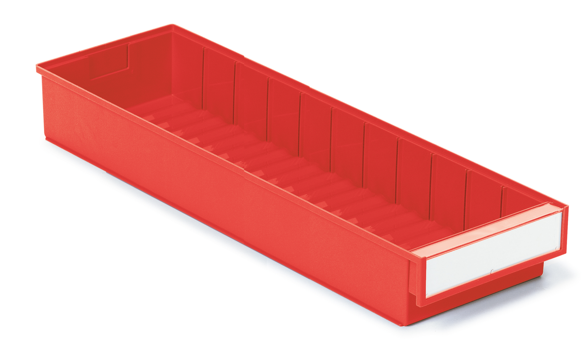 Plastskuff rød 186x600x82 