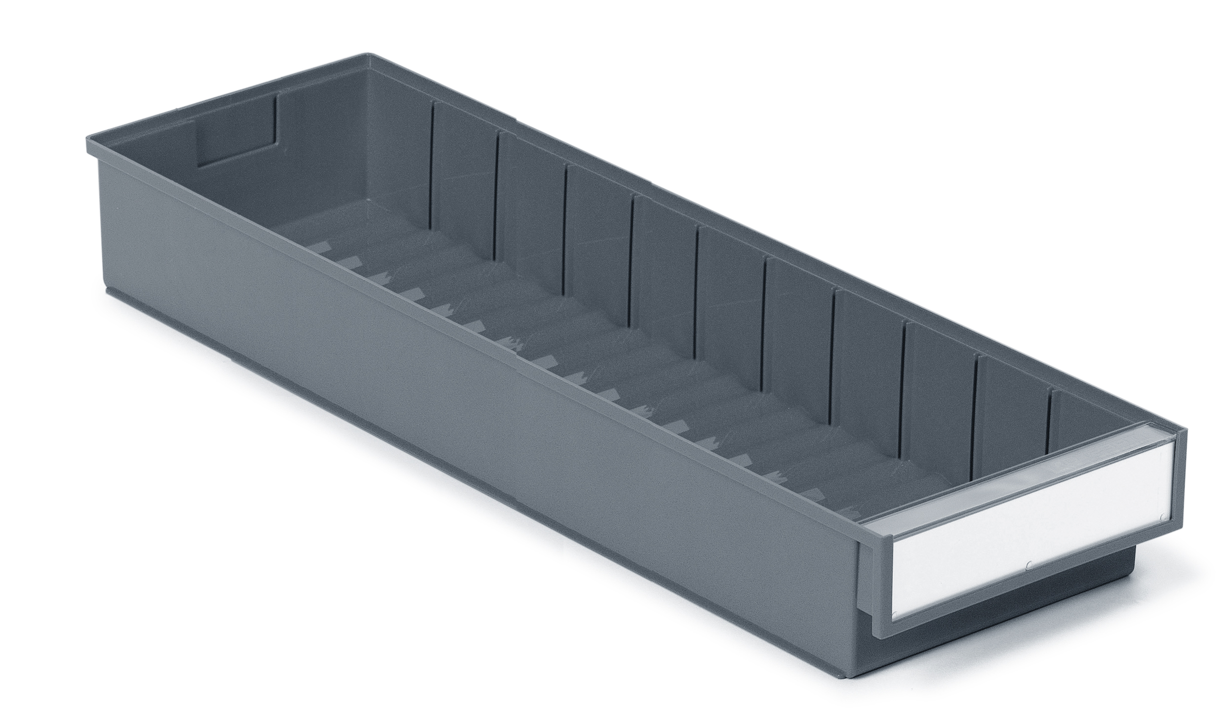 Plastskuff grå 186x600x82 