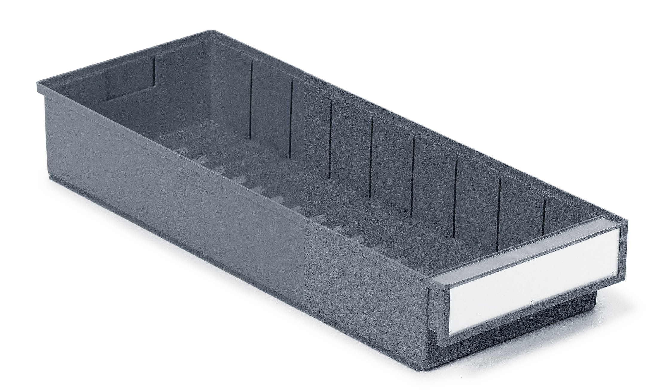 Plastskuff grå 186x500x82 