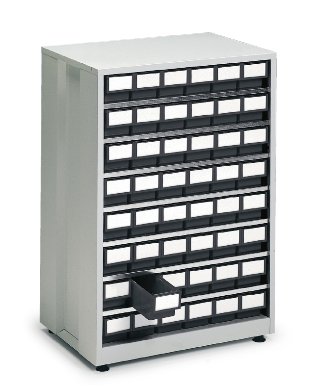 Stort lagerkabinett ESD  m/48stk 4010-4 605x410x870
