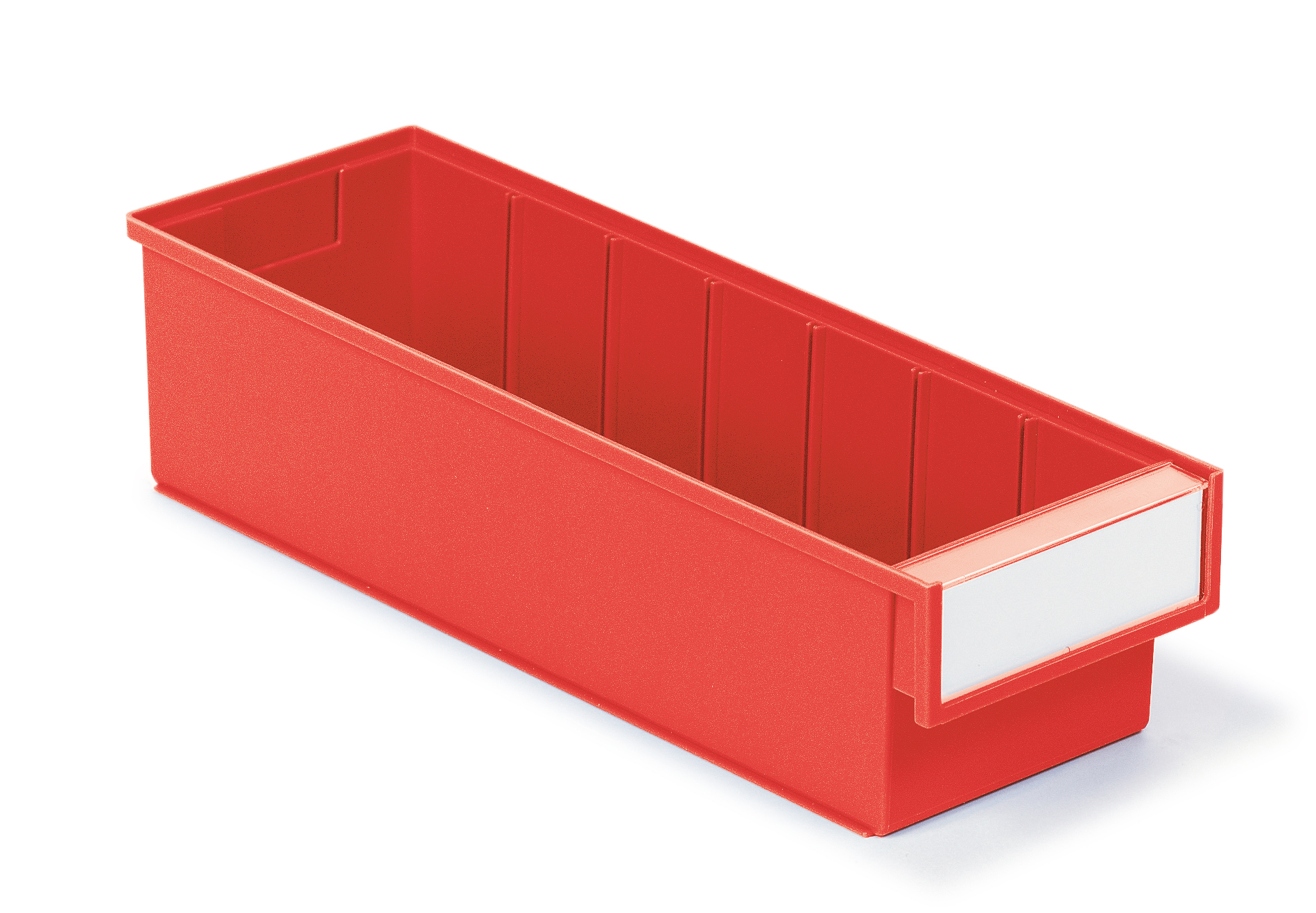 Plastskuff rød 132x400x100 
