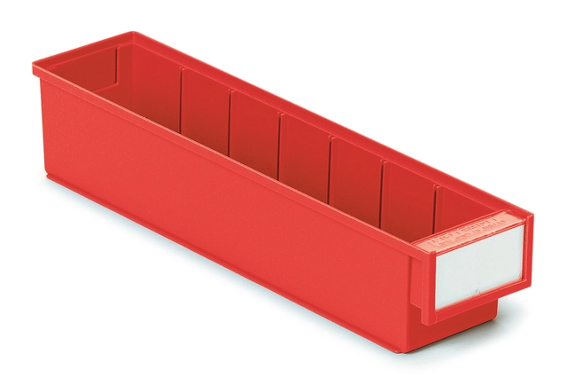 Plastskuff rød 92x400x82 