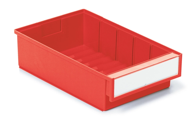 Plastskuff rød 186x300x82 