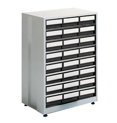 Stort lagerkabinett ESD m/24stk 4020-4 605x410x870