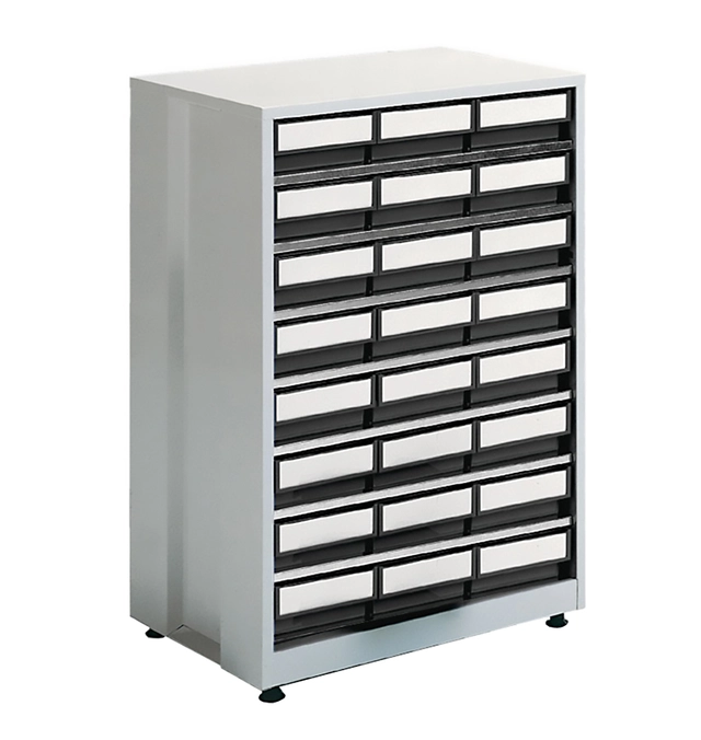Stort lagerkabinett ESD m/24stk 4020-4 605x410x870 