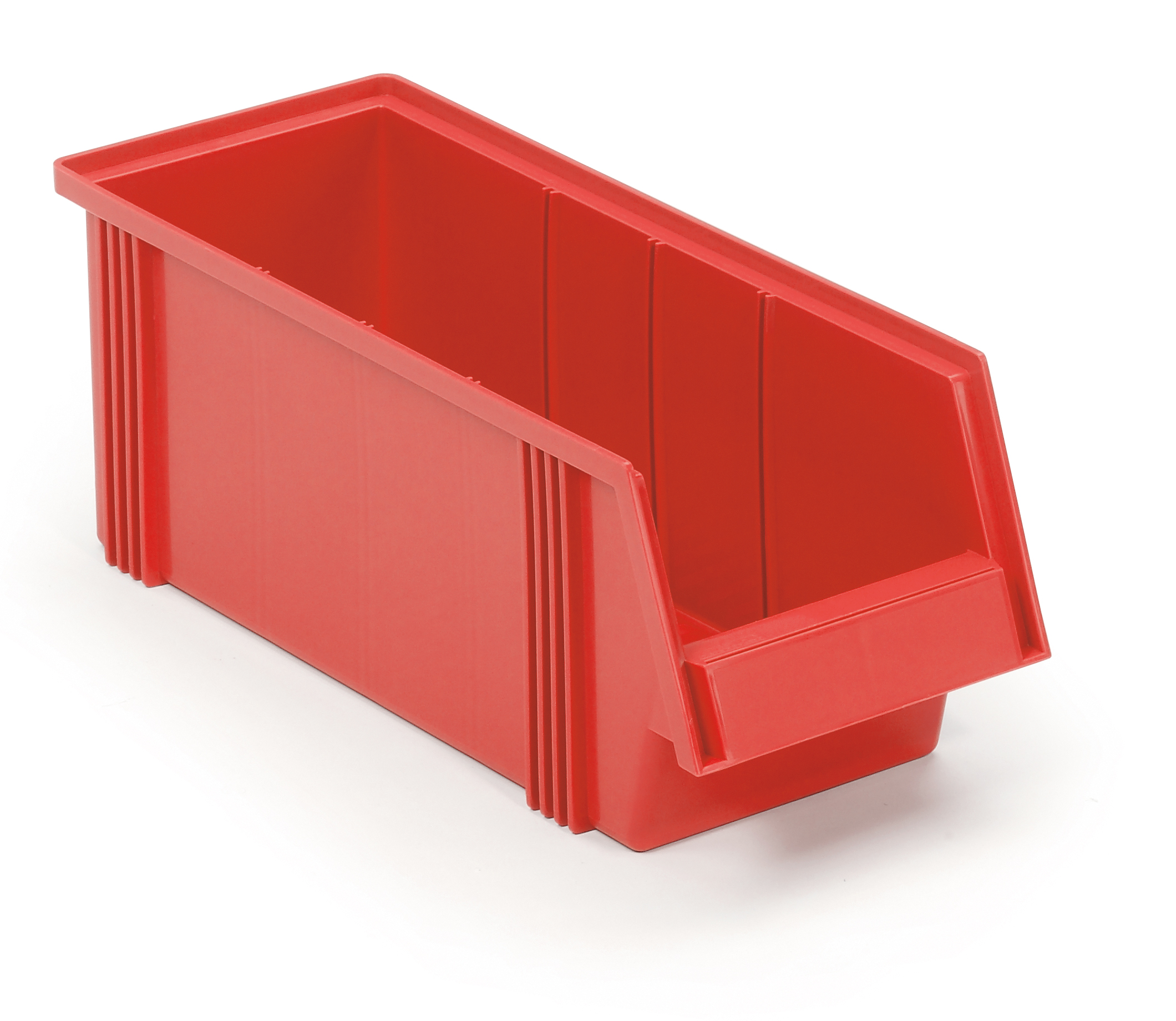 Plastboks rød 186x500x182 