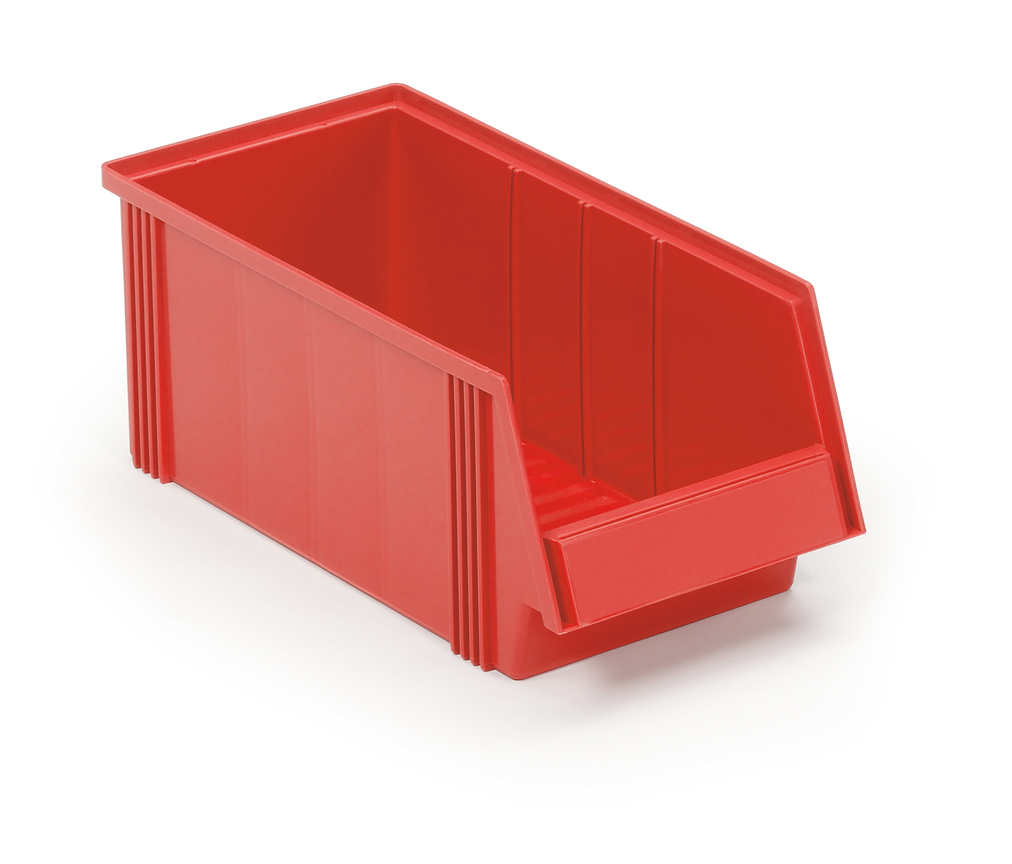 Plastboks rød 400x186x156 