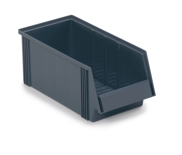Plastboks grå 400x186x156 